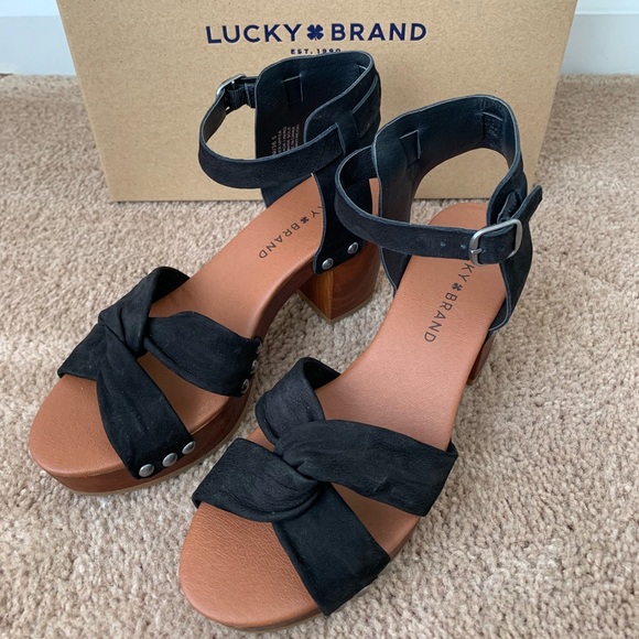 Black Lucky Brand Sandals - Picture 1 of 6